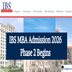 IBS MBA Phase 2 Admission 2026 Selection Schedule Out; Applications Open till March 13 @ibsindia.org